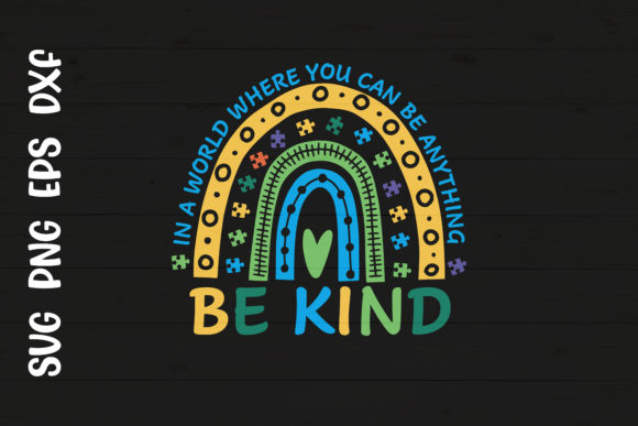 A Brand Designer Reviews the Be Kind Rainbow Autism Awareness Graphics