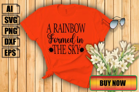 A Rainbow Formed in the Sky: Graphics for T-Shirt Designs