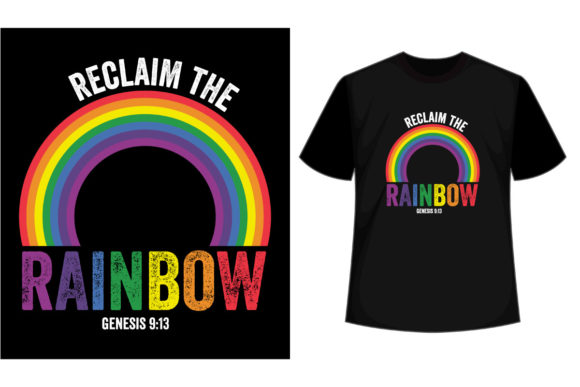 A Rainbow Typography Graphics Review for Print Templates