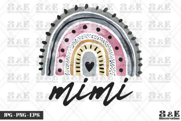 A Review: Boho Rainbow Mimi Watercolor Graphics for T-Shirt Designs
