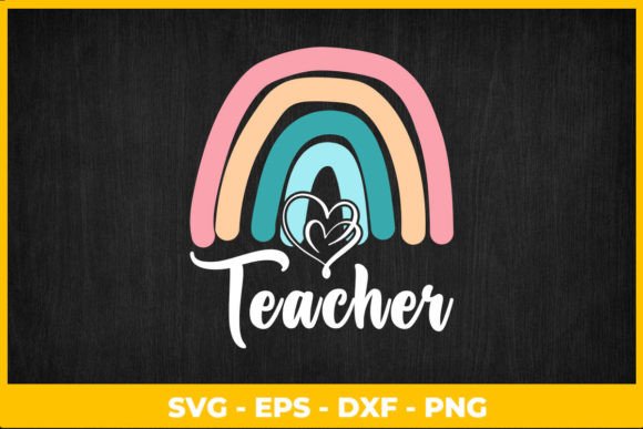 A Review of the Rainbow Teacher Love Heart Cute Graphic