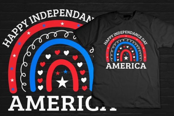Evaluating Boho Rainbow Graphics for 4th of July T-Shirt Designs