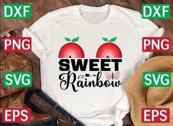 I Sweet Rainbow SVG: A Graphic Design Asset for T-Shirt Designs & Editorial Content