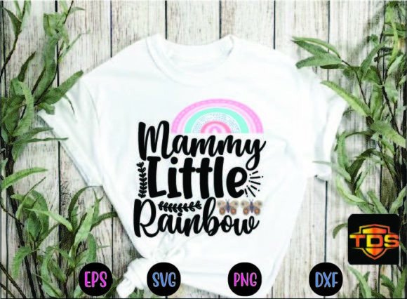 Mammy Little Rainbow: A Playful Graphic for Casual Brands