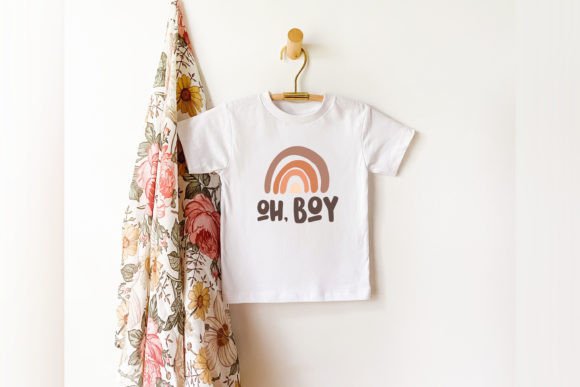 Oh Boy SVG: A Rainbow Graphics Asset for T-Shirt Designs