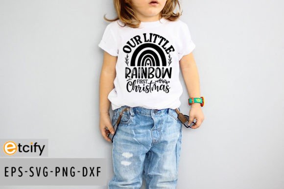 Our Little Rainbow First Christmas SVG: A Graphics Asset for Editorial Content