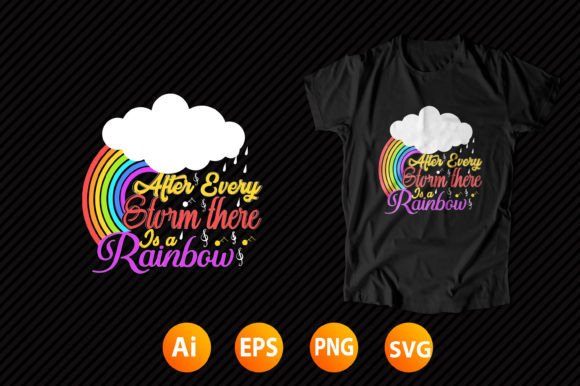 Rainbow T-shirt Design 33: A Commercial Graphics Asset Review