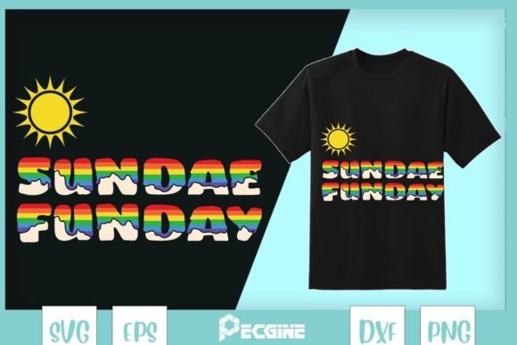 Sundea Funday Ice Cream Graphics for Vibrant T-Shirt Designs