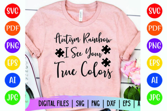 The Autism Rainbow: A Versatile Graphic for T-Shirt Designs & Beyond